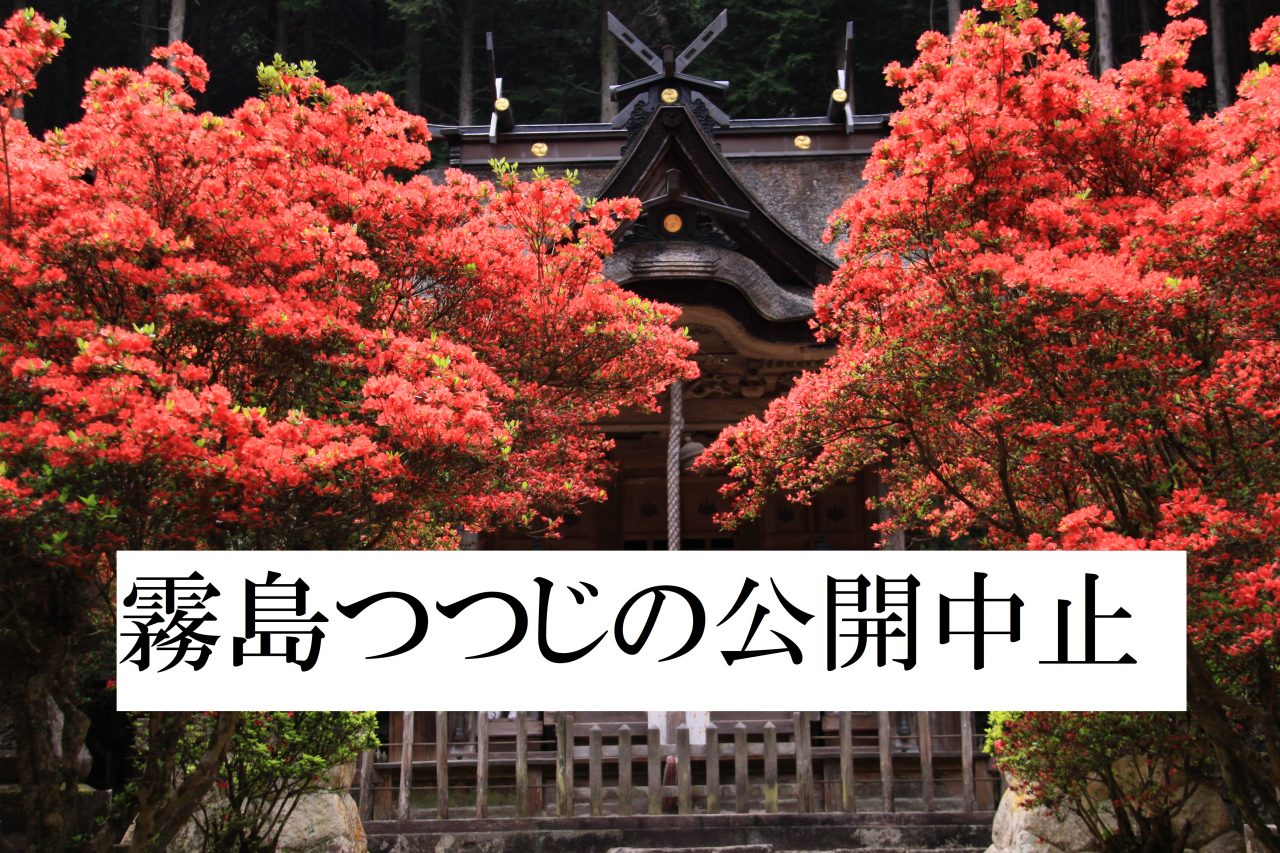 霧島つつじ公開中止のお知らせ