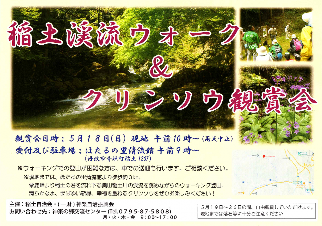 稲土渓流ウォーク & クリンソウ観賞会